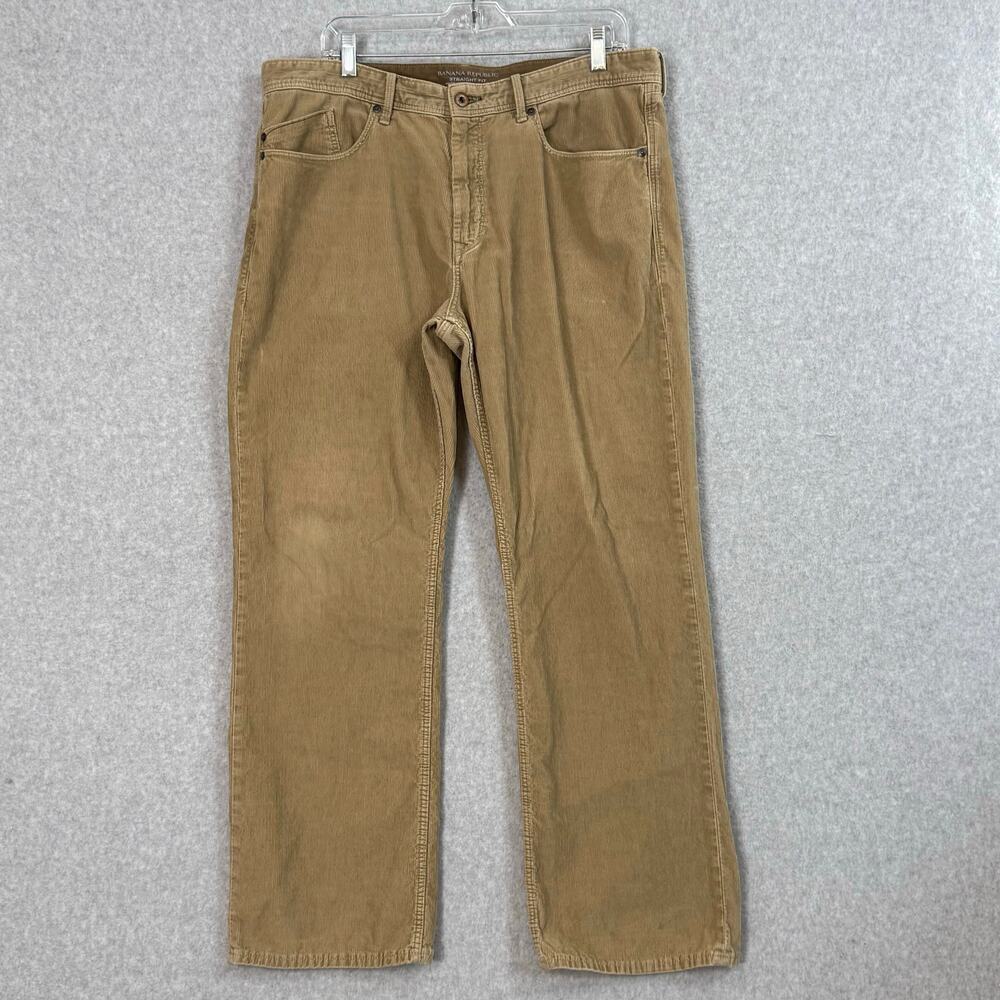 Banana Republic Corduroy Pants Size 36 Straight Fit Pima Cotton Academia Preppy